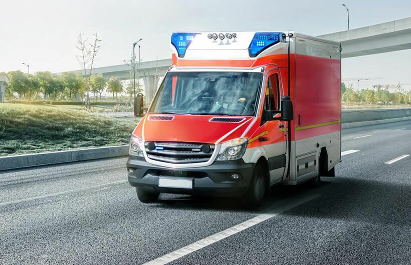 Air conditioning for rescue vehicles